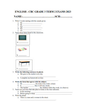 2023 Grade 3 End of Term 2 Examination With Marking Schemes -Set 3 ...