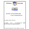 BED2202 Cooperative AND Microfinance Notes- MKU