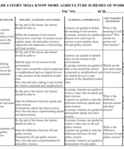 2024 GRADE 6 KNOW MORE AGRICULTURE SCHEMES OF WORK TERM 1