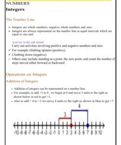 GRADE 8 MATHEMATICS LESSON NOTES – TERM 1