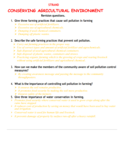 GRADE 7 AGRICULTURE TOPICAL REVISION BOOKLET