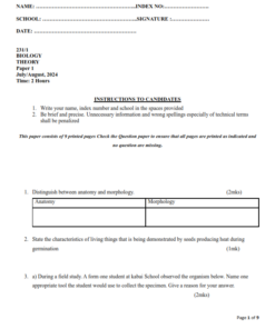 2024 FORM 4 END TERM 2 EXAMINATIONS  WITH MARKING SCHEMES – SET 1