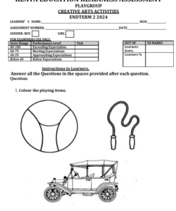 2024 PLAYGROUND END TERM 2 EXAMINATIONS WITH MARKING SCHEMES – SET 1