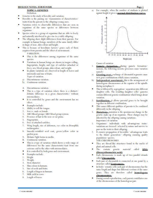 FORM 4 BIOLOGY HANDBOOK NOTES - Elimu Cloud | Notes, Exams, Schemes of ...