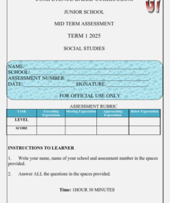 2025 Grade 7  Mid Term 1 Exams with Marking Schemes  – Set 1