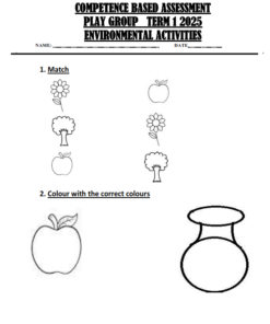 2025 Playgroup Mid Term 1 Exams  - Set 1