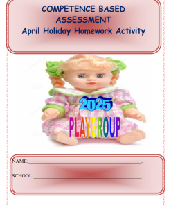 APRIL 2025 PLAYGROUP  HOLIDAY ASSIGNMENT - SET 1