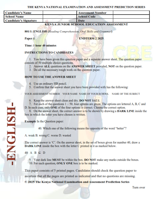 2025 Grade 8 End of Term 2 Exams with Marking Schemes - Elimu Cloud ...