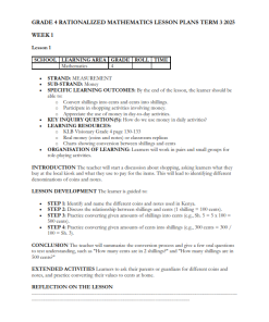 2025 GRADE 4 RATIONALIZED KLB VISIONARY MATHEMATICS LESSON PLANS - TERM 3