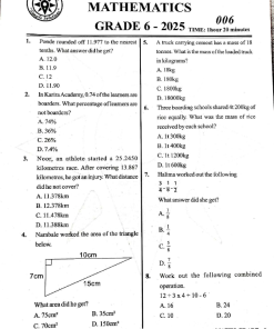 2025 GRADE 6 KPSEA COMPASS 006 EXAMS WITH ANSWERS