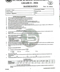 2026 GRADE 8 TARGETER WINGS 001  EXAMS WITH MARKING SCHEME
