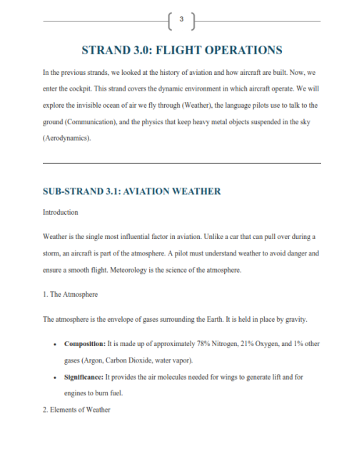 Grade 10 Aviation Technology Flight Operations (Strand 3) Notes - Elimu ...