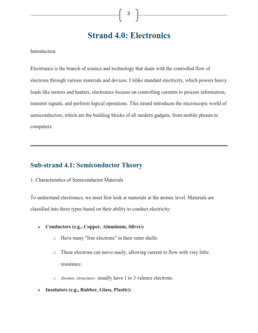 Grade 10 Electrical Technology Electronics (Strand 4 )Notes - Elimu ...