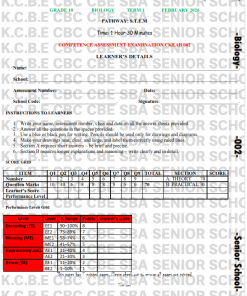 2026 Grade 10 Mid Term 1  Exams with Marking Schemes