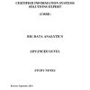 BIG DATA ANALYTICS NOTES - CISSE ADVANCED LEVEL