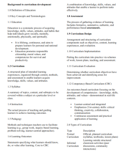 DPTE CURRICULUM (DEVELOPMENT ) STUDIES NOTES