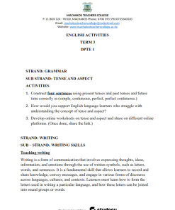 DPTE ENGLISH LESSON NOTES