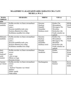 2026 FORM 3 KLB KISWAHILI KITUKUZWE SCHEMES OF WORK – TERM 2