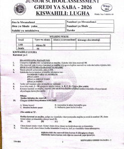 2026 GRADE 7 TARGETER WINGS 004 EXAMS WITH MARKING SCHEMES