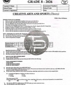 2026 GRADE 8 TARGETER WINGS 004 EXAMS WITH MARKING SCHEMES