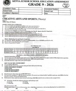 2026 GRADE 9 TARGETER WINGS 004 EXAMS WITH MARKING SCHEMES
