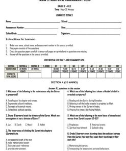 2026 Grade 8 IRE Mid Term 2  Exam with Marking Scheme