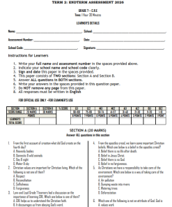 2026 GRADE 7 END TERM ASSESSMENT – TERM 2