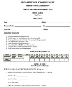 2026 Grade 10 Mandarin End of Term 2  Exam with Marking Scheme