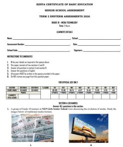 2026 Grade 10 Media Technology in English End of Term 2  Exam with Marking Scheme
