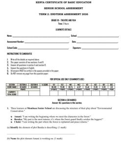 2026 Grade 10 Theatre and Film Technology End of Term 2 Exam with Marking Scheme