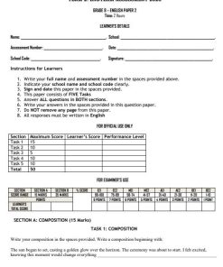 2026 Grade 9 English Paper 2 End of Term 2 Exam with Marking Scheme
