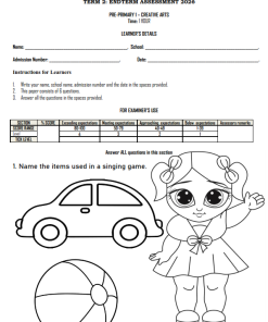 2026 PRE-PRIMARY 1 END TERM ASSESSMENT - TERM 2