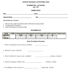 2026 PP2 August Holiday Assignments (Homeworks) - Set 1