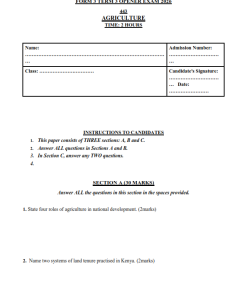 2026 FORM 3 OPENER TERM 3 EXAMS WITH MARKING SCHEMES - FULL SET 1