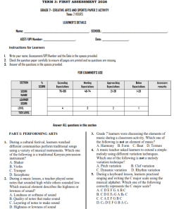 2026 GRADE 7 TERM 3 OPENER EXAMS WITH MARKING SCHEMES  – FULL SET 1