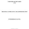 CS INTERMEDIATE LEVEL - MEETINGS COMPLIANCE AND ADMINISTRATION NOTES 