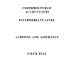 CPA INTERMEDIATE LEVEL -AUDITING AND ASSURANCE NOTES 