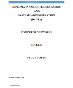 DCNSA LEVEL III -  COMPUTER NETWORKING NOTES