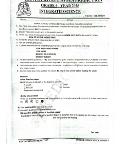 2026 KENYA PRIVATE KPSEA PREDICTION  EXAMS WITH ANSWERS