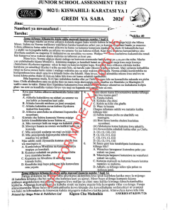 2026 GRADE 7  STEGA PRINT 007  EXAMS WITH MARKING SCHEMES