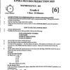 2026 Grade 6   KPSEA The Timer National Series 2nd Prediction All Subjects & Marking Schemes