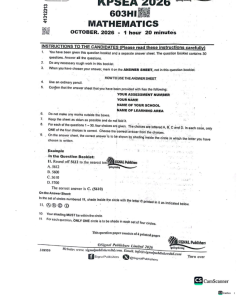 2026 GRADE 6 SIGNAL SPARKS PREDICTION SET 3B  EXAM PAPERS WITH MARKING SCHEMES