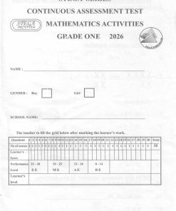 2026 Grade 1 Stega 008   All Subjects Exams and  Marking Schemes