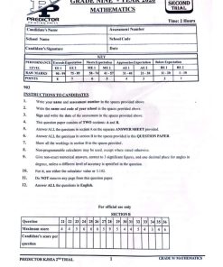 2026 GRADE 9 PREDICTOR KJSEA 2ND TRIAL EXAM PAPERS WITH MARKING SCHEMES